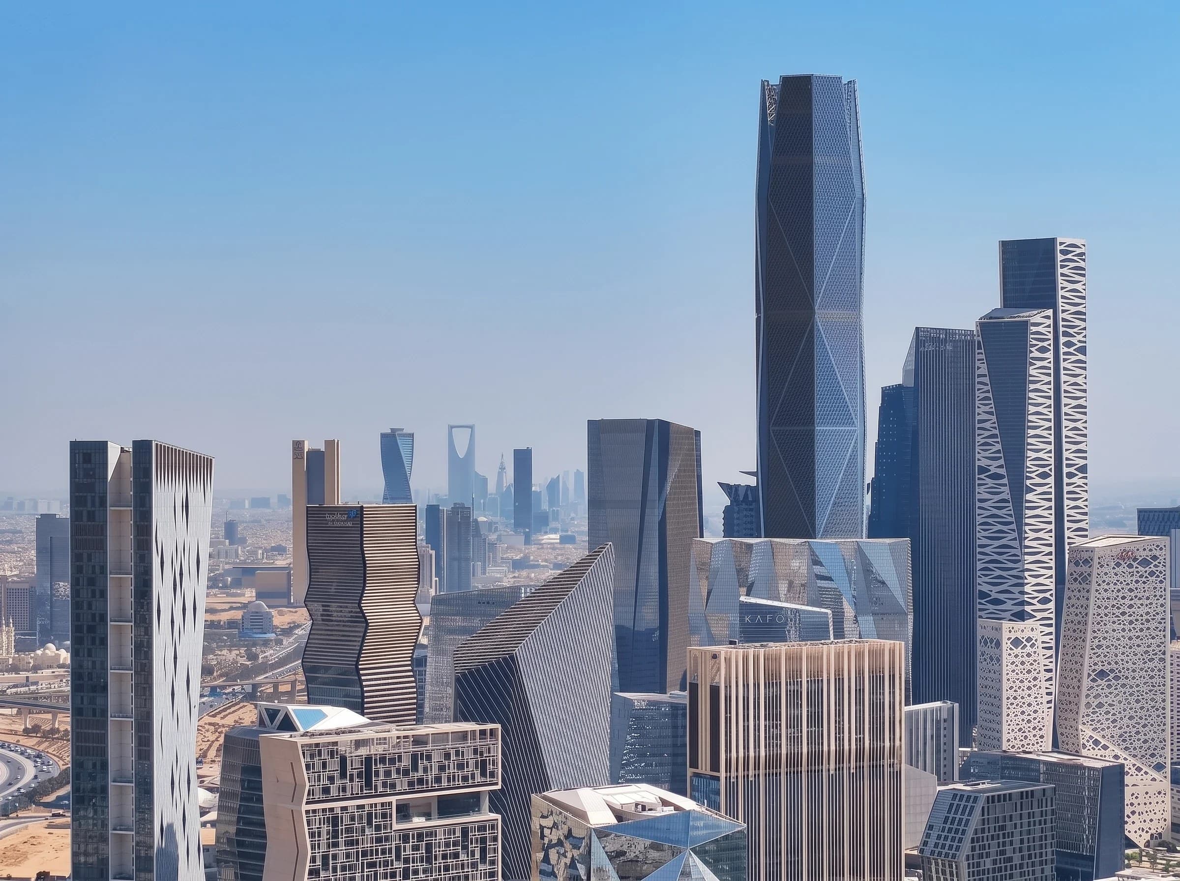 Towers of the King Abdullah Financial District in Riyadh
